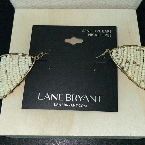 Lane Bryant teardrop beaded earrings - Picture 2 of 4